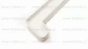 Соединитель торцевой для подоконника Витраж 700мм 135 градусов белый Фото